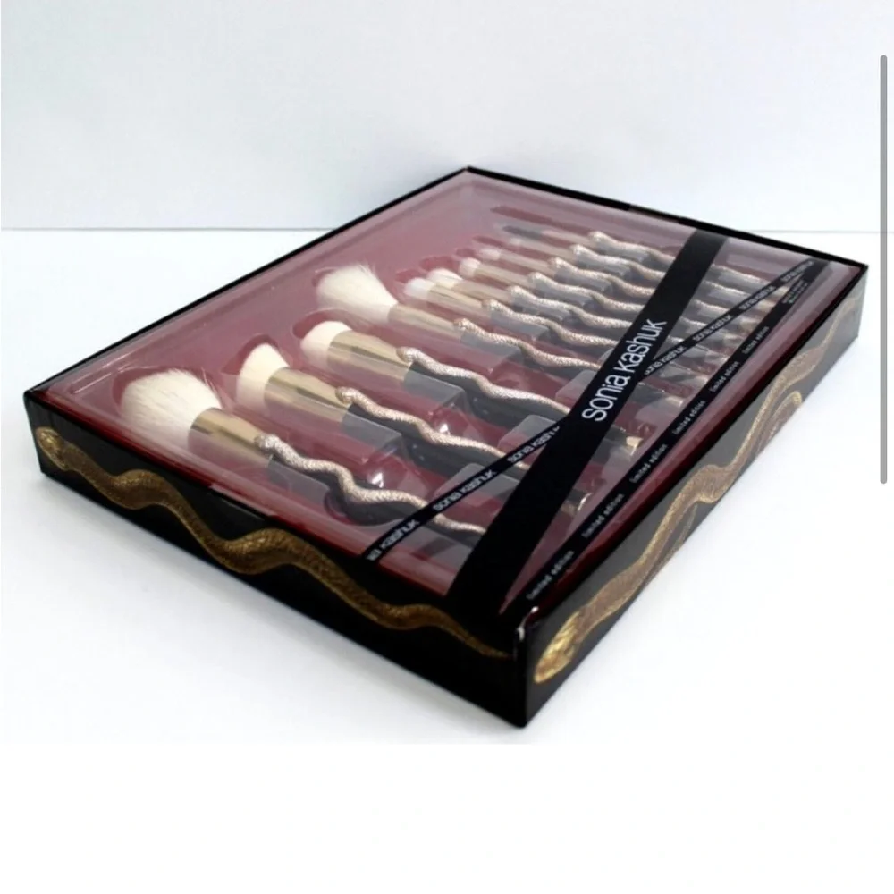 Sonia Kashuk Serpent Snake 10 Piece Limited Edition Gold Makeup Brush Set